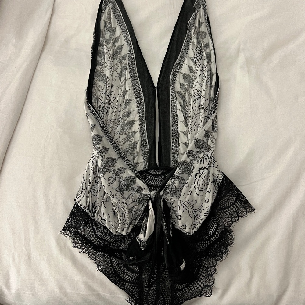 Free People Halter Neck Bodysuit